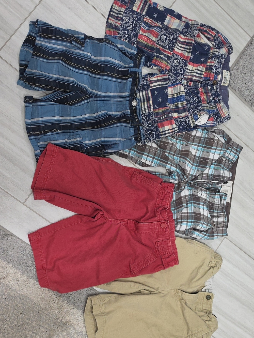 Boys Shorts Lot Of 5 Size 8 Cargo